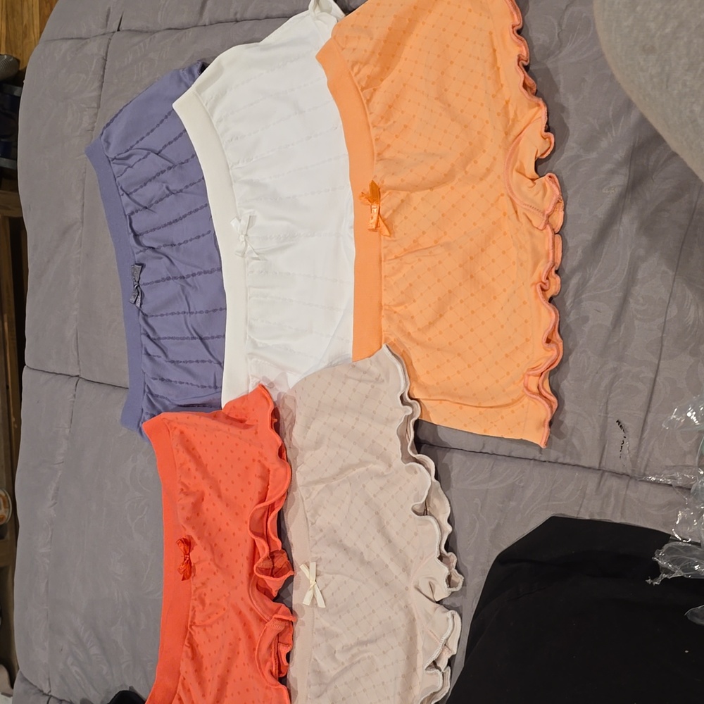 FREE PEOPLE NWOT Women's Pajama Shorts Set - Orange, Purple, White, Cream